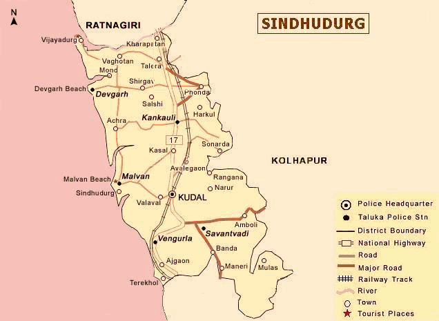 Sindhudurg Map